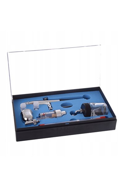TC Technic Aerograf profesional cu 3 duze 0,2 0,3 0,5, filtru și 2 rezervoare
