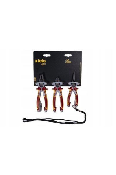 FELO FL58093095 trusă de scule izolate + detector electronic VDE cu șnur