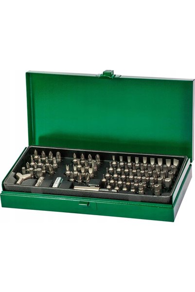 Fortis Set de biți pentru șurubelniță 75 piese.