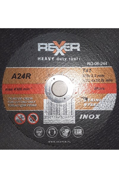 REXERA Disc de tăiere metal 350 / 25,4 / 3,2mm 5 bucăți