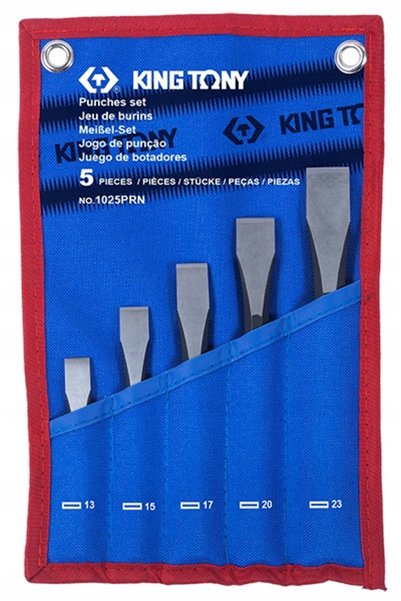 King Tony SET DE CUȚITE 5 BUC. ETUI 1025PRN