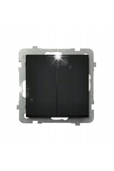 OSPEL Conector dublu în cruce SONATA ŁP-19R/m/33 NEGRU