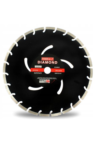 GEKO DISC SEGMENTAT CU DIAMANTE 300MM BETON CĂRĂBĂȘI DE CHERESĂ 25,4MM 00296