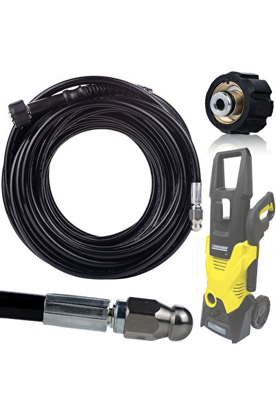 Rosfix Furtun de curățare canalizare de 35M pentru Karcher K2 K3 K4 K5 K6 K7,...