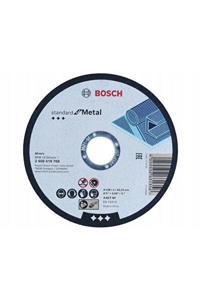 Bosch 100 DISCURI DE CORUND pentru tăierea oțelului 125/1,0mm + RECIPRIMĂ