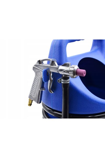 Vorfal Pistol pneumatic de sablare de 10L, tip sifon, pentru curățare cu nisi...