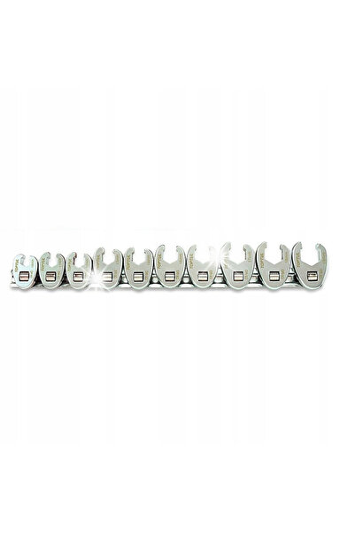 TOPTUL Set de chei fixe 3/8, 10 bucăți, 10-19mm, pentru furtunuri de lichid d...