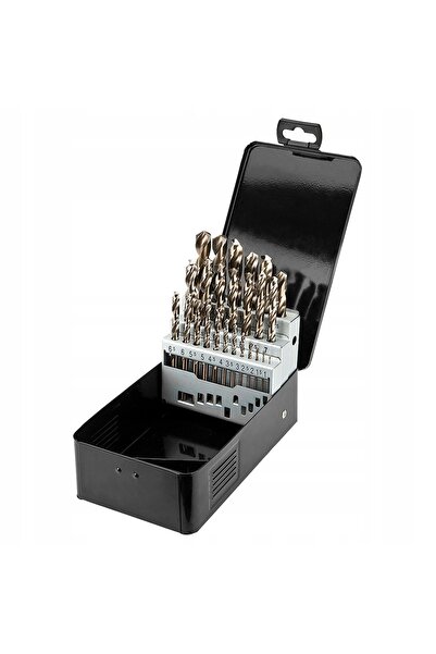 NO BRAND Burghie pentru metal HSS-CO 1-13 mm Set 25 bucăți Carcasă 57-090