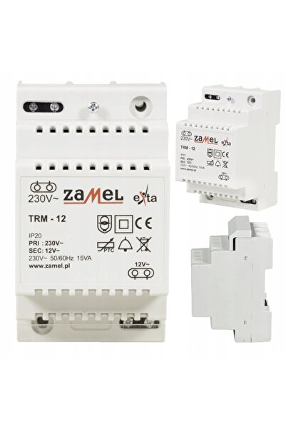 ZAMEL Transformator 230/12V AC 15VA tip: TRM-12