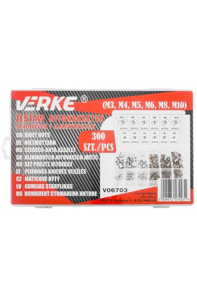 VERKE NITONUTS OȚEL ALUMINIU SET NITONUTS OȚEL ALUMINIU