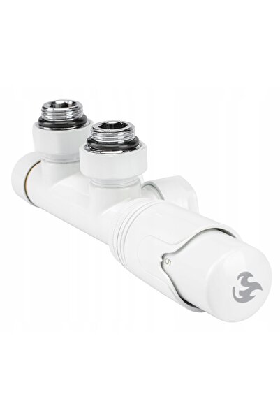 DAMIX VALVĂ TERMOSTATICĂ PENTRU CAP DE ÎNCĂLZIRE ALB KIT DUOPLEX REVERSIBIL
