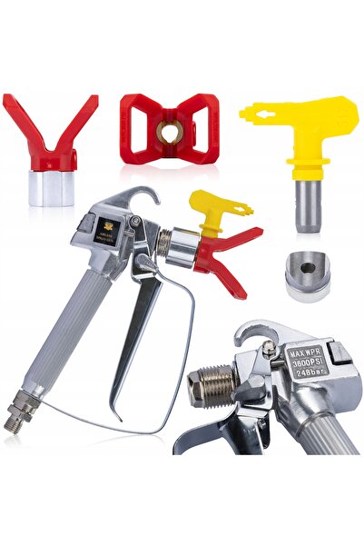 Rosfix SET EXCELENT PISTOL DE VOPSIT CU SPRAY, KIT PISTOL DE VOPSIT, DUZE, LA...