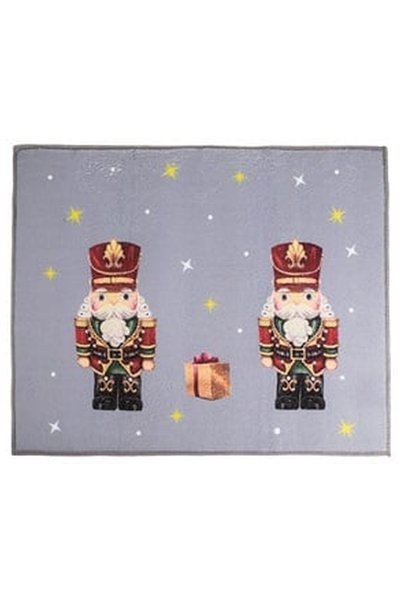 OEM Christmas Kitchen Towel Grey with Nutcracker Pattern Gift 45x40cm
