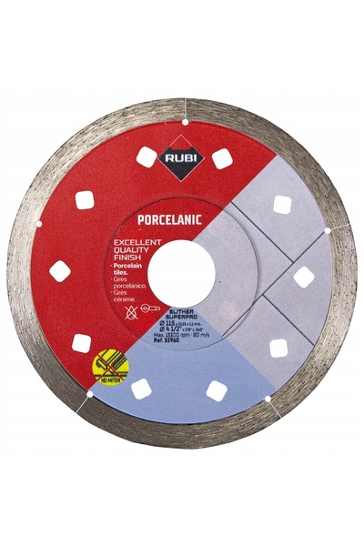 Rubi Disc diamantat pentru gresie 115x22,2mm SLITHER 115 SUPERPRO 32960