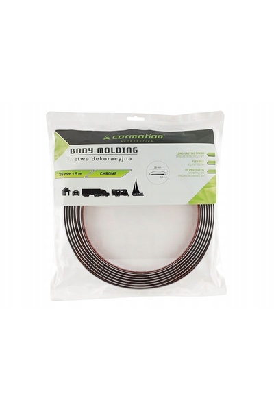 Carmotion Bandă decorativă protectoare cromată 26mm 5m