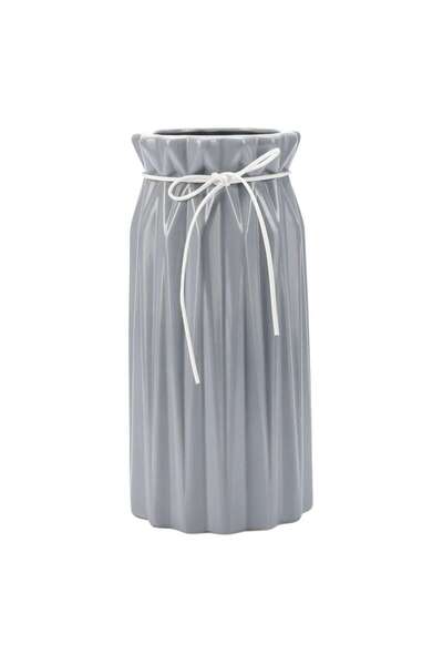OEM Vaza decorativa 1950, Ella Home, ceramica, gri, 26 cm