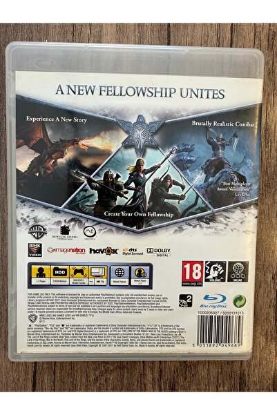 Wb ps3 lord of rhe rings war in the north orjinal oyun