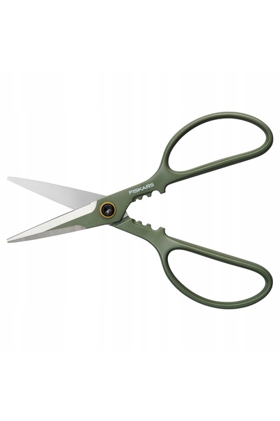 FiSKARS Foarfecă pentru plante în ghiveci și flori, cu recipient, pentru îngr...