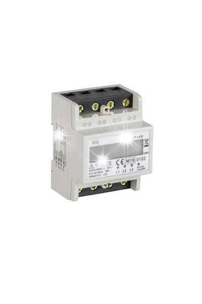 KANLUX CONTOR DE ENERGIE ELECTRICĂ MID 3P 100A PENTRU ȘINĂ KDEM-1P LCD 19344