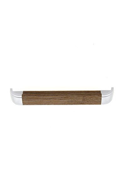 OEM Maner pentru mobila, din plastic, finisaj crom satinat + stejar rustic, M...