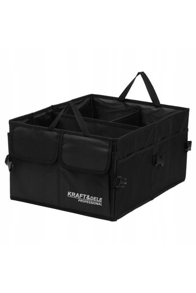 Kraft&dele ORGANIZATOR AUTO PLIABIL 53x38x27cm + 10 BUCĂȚI BORSE 3 COMPARTIMENTE