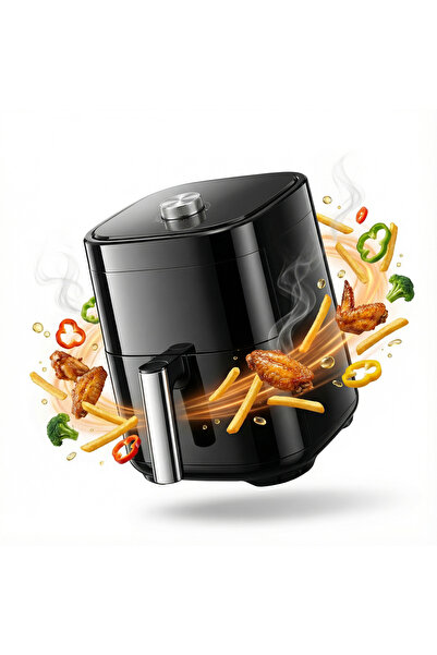 GENERAL Friteuză cu Aer Cald (Air Fryer) , Capacitate 4L, Putere 1200W, Ferea...