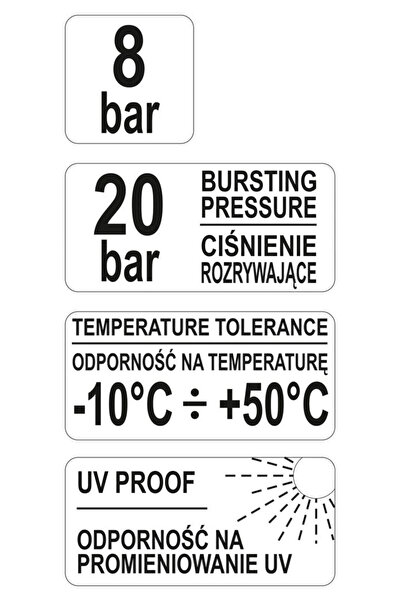 Flo Furtun de grădină 50M 1 " REZISTENT LA UV 12 BAR PVC 2.4MM