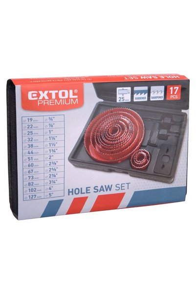 Extol Premium Set de burghie pentru lemn GK 19-127mm HARTOWANI