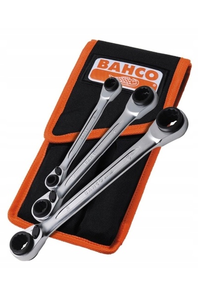 Bahco Set de chei cu clichet de 8mm-19mm