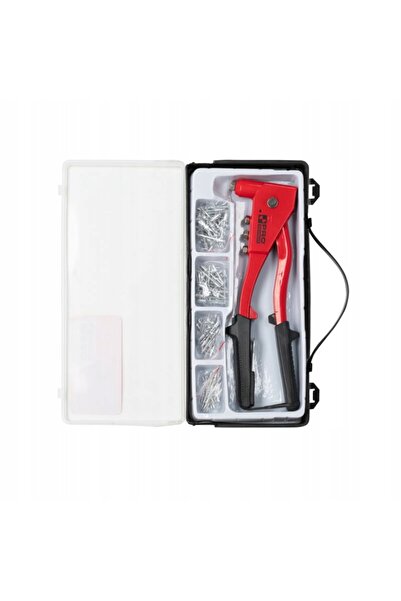 PRO Pistol de nituit manual pentru nituri metalice, set de 100 de nituri.