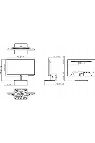 DAHUA Monitor LED LM22-L200N 22 " 1920 x 1080 px