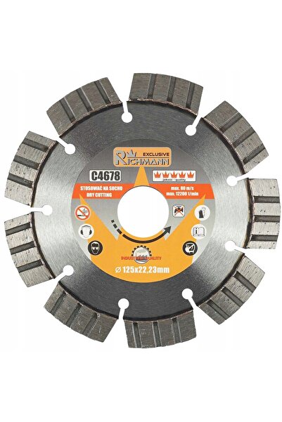 richmann exclusive Disc diamantat de tăiere pentru beton armat, cărămidă, aco...