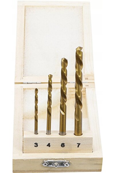 BGS technic Burghie pentru stângaci, acoperite cu titan, 3-7mm, 4 bucăți BGS-...