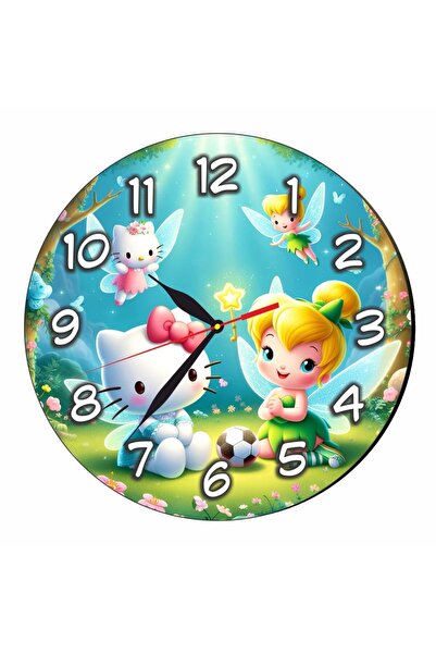 OEM Ceas Disney Hello Kitty, Lemn, 40 cm, CSDUV143