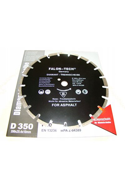 NO BRAND Disc diamantat profesional pentru beton și asfalt 350 x 25,4 mm LASE...