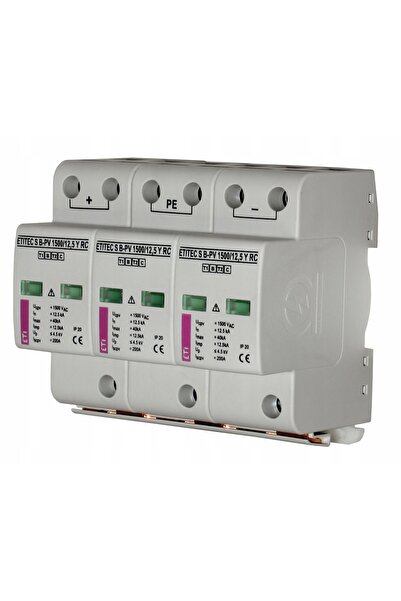 ETI Polam Protector la supratensiune Tip B 1 PV 600V CC 12kA ETITEC S B-PV 60...