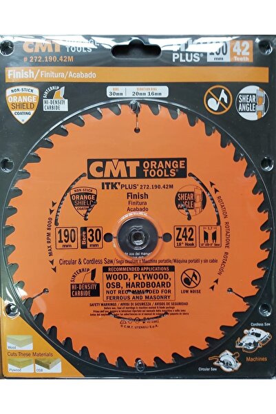 CMT Disc de tăiat lemn 190 x 30 mm 42 dinți
