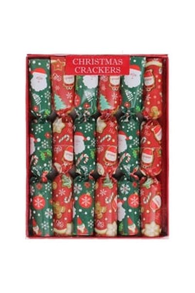 OEM Crackers Mini de Craciun Mos Craciun Om de Turta Dulce - 6buc