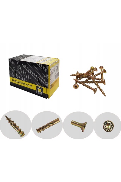 Domax K-DMX CS06220 Șurub pentru lemn 6x220 Torx conic 100 bucăți