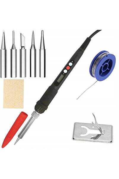 Rosfix SET FIER DE SUDAT CU REGLARE 60W, VÂRFURI, BAZĂ, SÂRMĂ DE SUDURĂ, COLO...