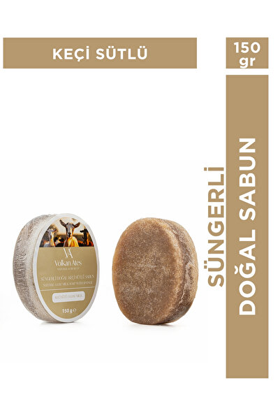 Keçi Sütü Süngerli Doğal Sabun 150 Gr