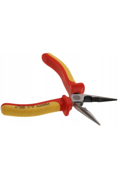 jufisto Clește cu vârf lung și drept, 160mm, 1000V, pentru instalații electrice