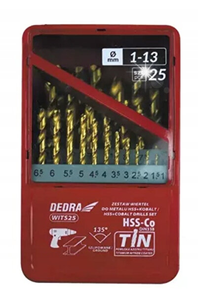 dedra WITZ25 SET DE BROȘE DE METAL CU COBALT
