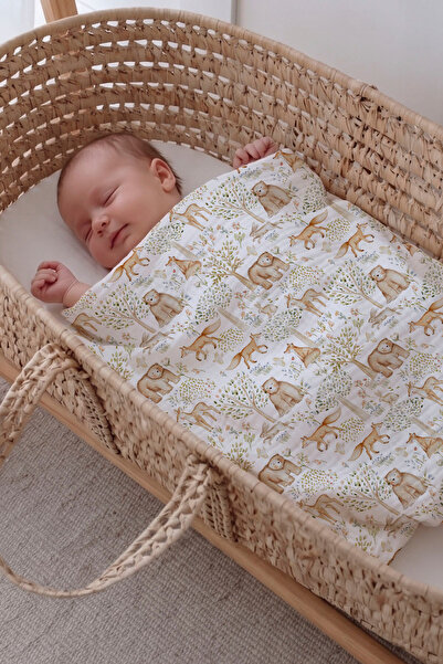 Tuğba Kuğu Muslin Blanket - Woodland Friends