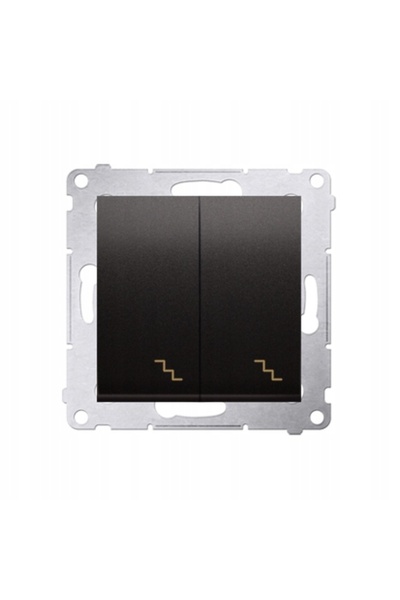 Kontakt-Simon Conector de scară dublu LED antracit SIMON 54