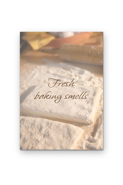 OEM Poster Cardboard 250g A4, Quotes Smell of fresh baking, Kitchen decor, Matte