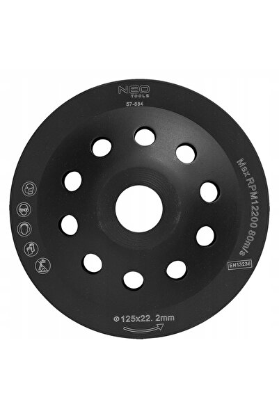 NEO Tools Disc de șlefuire cu diamant 125 x 22,2 x 5 mm, cu un singur segment...