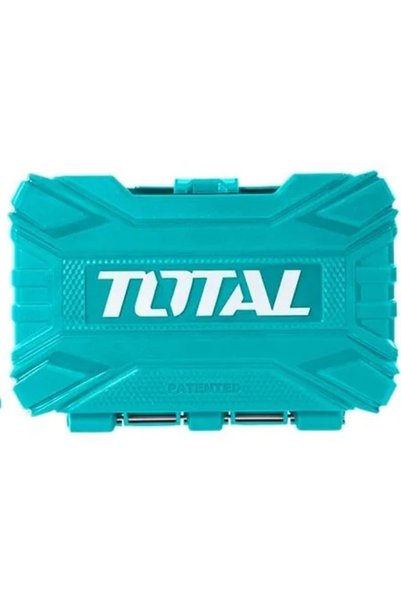 TOTAL Burghie pentru beton, lemn, metal - SET DE BURGHI în CUTIE ORGANIZATOARE