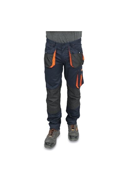 Beta Pantaloni lungi de lucru ușori, bleumarin, cu inserții, 180g T/C, mărime...