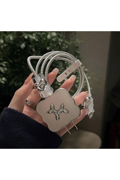 ZB Aksesuarda Moda Iphone 18w/20w Uyumlu Şarj Aleti Kılıfı, Şarj Kablosu Örme...
